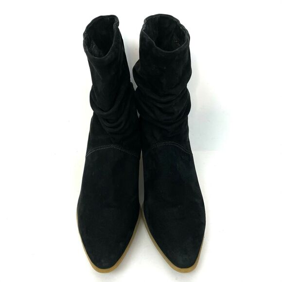 Vince Camuto Booties 6 36 Ankle Boots Black Suede Leather BCBGMaxazria - Picture 4 of 11